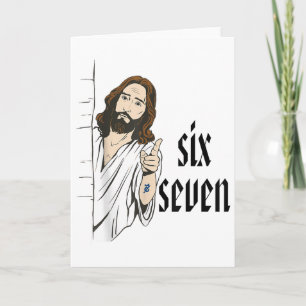 Lustiges Six Seven Brainrot Meme 6 7 Viral Gen Z 6 Karte