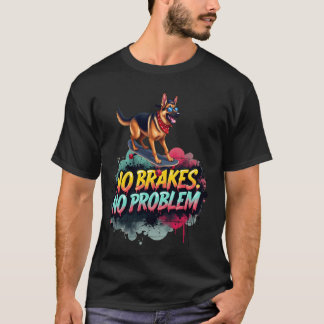 Lustiges Skateboarding für den Besitzer eines Deut T-Shirt