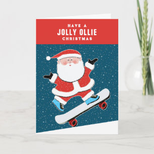 Lustiges Skateboarding Weihnachten
