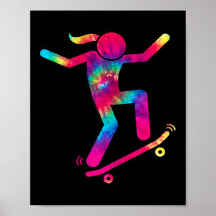 Lustiges Skater-Mädchen, ich liebe Skateboardfahre Poster