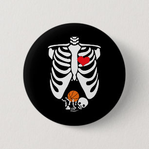 Lustiges Skelett Button
