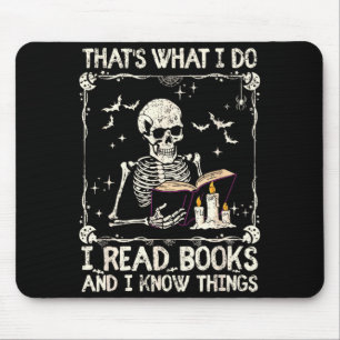 Lustiges Skelett Das Mache Ich Lies Bücher Und Wei Mousepad