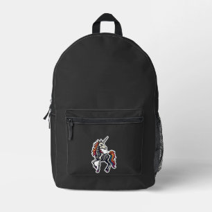 Lustiges Skelett Einhorn Liebhaber Gruseliges Hall Bedruckter Rucksack