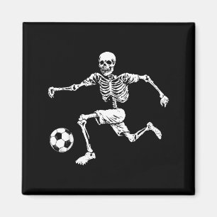 Lustiges Skelett Fußball  Magnet