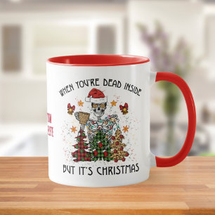 Lustiges Skelett Gruselige Stimmung Totenkopf Weih Tasse