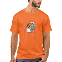 Lustiges Skelett-Kaffee-T-Shirt – Bring mir Kaffee