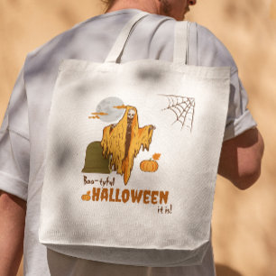 Lustiges Skelett-Kürbis Erwachsenen-Humor Hallowee Tragetasche