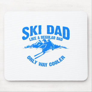 Lustiges Ski-Vater-Geschenk Skifahrer Süße Skifahr Mousepad
