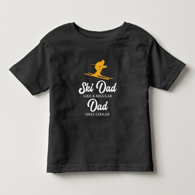 Lustiges Ski-Vater-Shirt - Kleinkind T-shirt (Vorderseite)