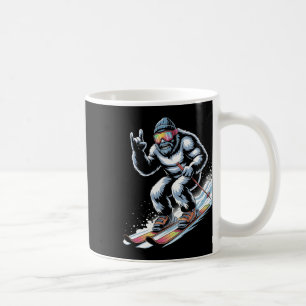 Lustiges Skifahren Bigfoot Ski Wintersport Snowboa Kaffeetasse