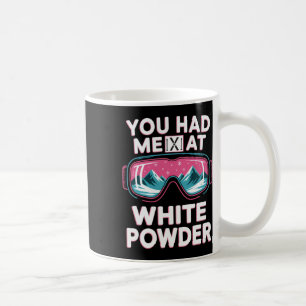 Lustiges Skifahren für Männer und Frauen. Skiberg Kaffeetasse