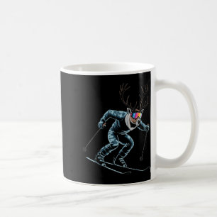Lustiges Skifahren Rentier Ski Winter Srt Snowboar Kaffeetasse