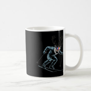 Lustiges Skifahren Rentier Ski Wintersport Snowboa Kaffeetasse