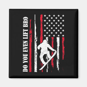 Lustiges Skifahren Snowboard-Design für Männer Fra Magnet