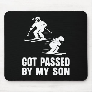 Lustiges Skifahren T-Shirt für Männer - Von meinem Mousepad