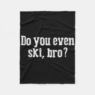 Lustiges Skifahren T-Shirt für Wasser-Schnee-Skifa Fleecedecke