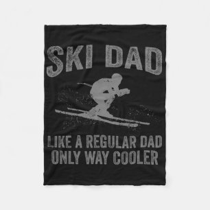 Lustiges Skifahren Thema Für Vater Männer Bergskif Fleecedecke
