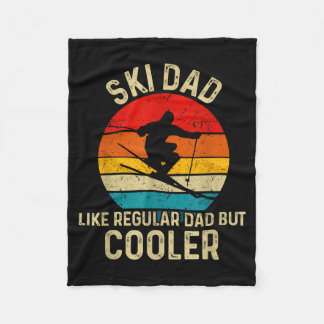 Lustiges Skivater-Shirt Skifahrer Väter Skifahren Fleecedecke