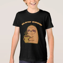 Lustiges Slow-Brew-Faultier-Shirt Tri-Blend Shirt