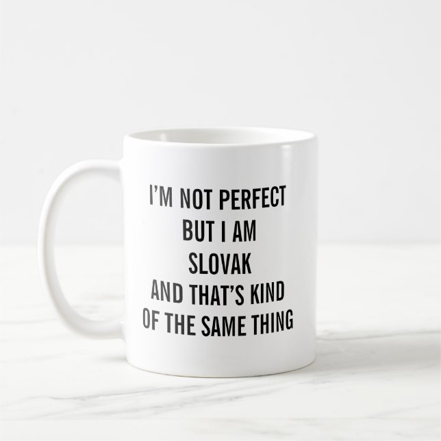 Lustiges Slowakei Kaffeetasse (Links)