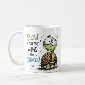 Lustiges Snack-Liebhaber-Schildkröten-Grafik-T-Shi Kaffeetasse