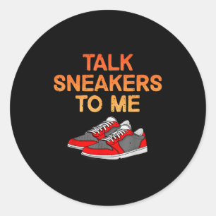 Lustiges Sneaker-Design für Männer Frauen Scute Ss Runder Aufkleber