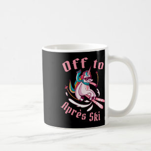Lustiges Snowboard Skifahren Skifahren Einhorn Ab Kaffeetasse