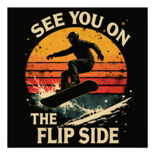 Lustiges Snowboarden - Wir sehen uns auf der ander Poster