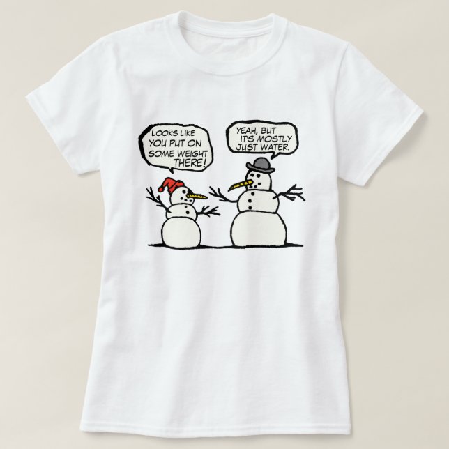 Lustiges Snowmen-Shirt T-Shirt (Design vorne)