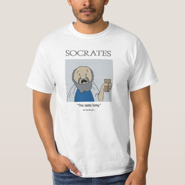 Lustiges SOCRATES - Weißes Shirt (Vorderseite)
