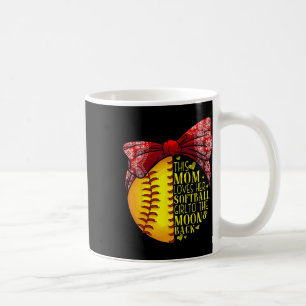 Lustiges Softball-Geschenk für Mama Frauen Pitcher Kaffeetasse