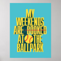 Lustiges Softball-Wochenende im Ballpark