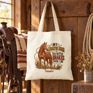 Lustiges Sorrel Quarter Horse Bessere Bremsen West Tragetasche