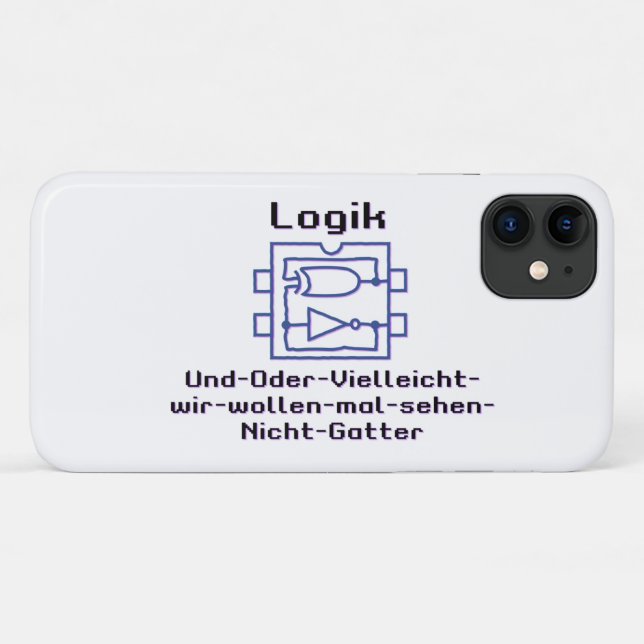 Lustiges Spaß Logikgatter mit boolescher Funktion  Case-Mate iPhone Hülle (Rückseite (Horizontal))