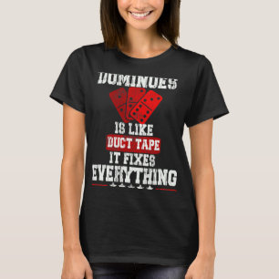 Lustiges Spiel Domino Turnier Nationaler Sport App T-Shirt
