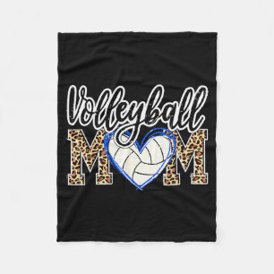 Lustiges Spiel Frauen Volleyball Leopard Ball Mama Fleecedecke