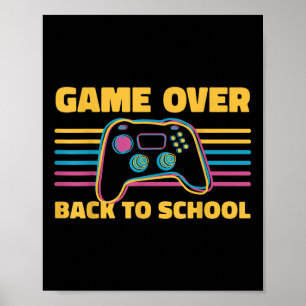 Lustiges Spiel vorbei Zurück zur Schule für Lehrer Poster