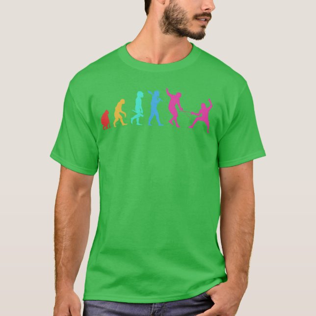 Lustiges Sport-Schwert Evolution des Fechters Fech T-Shirt (Vorderseite)