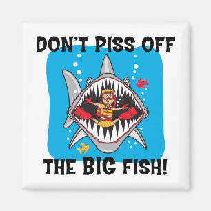 Lustiges Sporttauchen Magnet