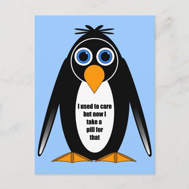 lustiges Sprichwort Postkarte (Vorderseite)