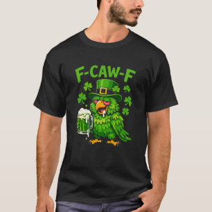 Lustiges St. Patrick's Day-Papageien- und Bierdesi T-Shirt
