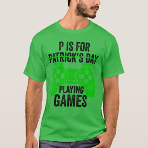 Lustiges St. Patricks-Videospiel-Geschenk Familie T-Shirt