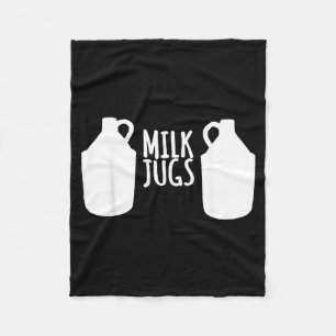 Lustiges Still-Shirt - Milchflaschen-Unterstützung Fleecedecke