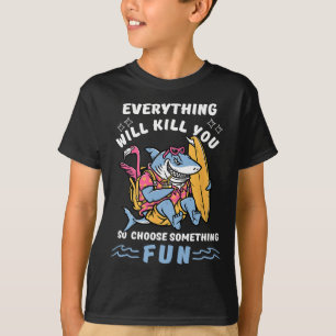 Lustiges Surfabenteuer Haifischliebhaber Sommer Te T-Shirt