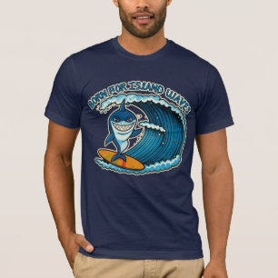 Lustiges Surfhai-T-Shirt für Männer und Frauen T-Shirt