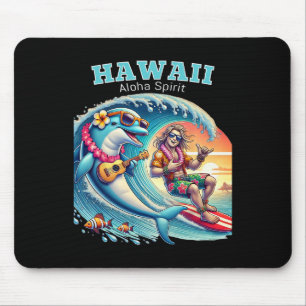 Lustiges Surfshirt - Aloha Spirit Hawaii Mousepad
