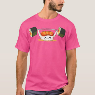 Lustiges Sushi Gewichtheben Ich liebe Sushi Rolls T-Shirt
