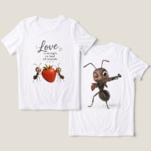 Lustiges Süßes Ameisen Liebe Design T-Shirt – Insp