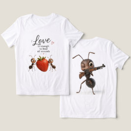 Lustiges Süßes Ameisen Liebe Design T-Shirt – Insp Tri-Blend Shirt