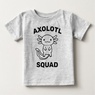 Lustiges süßes Axolotl-Squad-Party einstellbar bla Baby T-shirt
